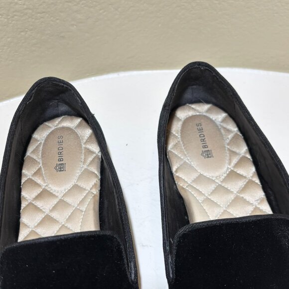🐥Birdies Starling Black Suede Velvet Slipper Size 9.5 - Picture 4 of 11